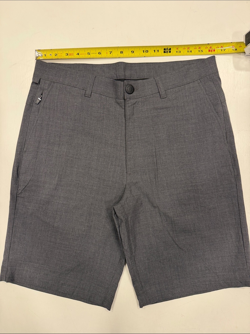 Hart Schaffner Marx Men's Charcoal Flat-Front Shorts